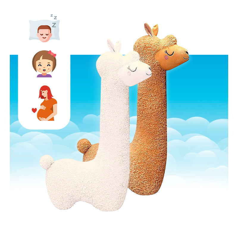 alpaca cuddle pillow