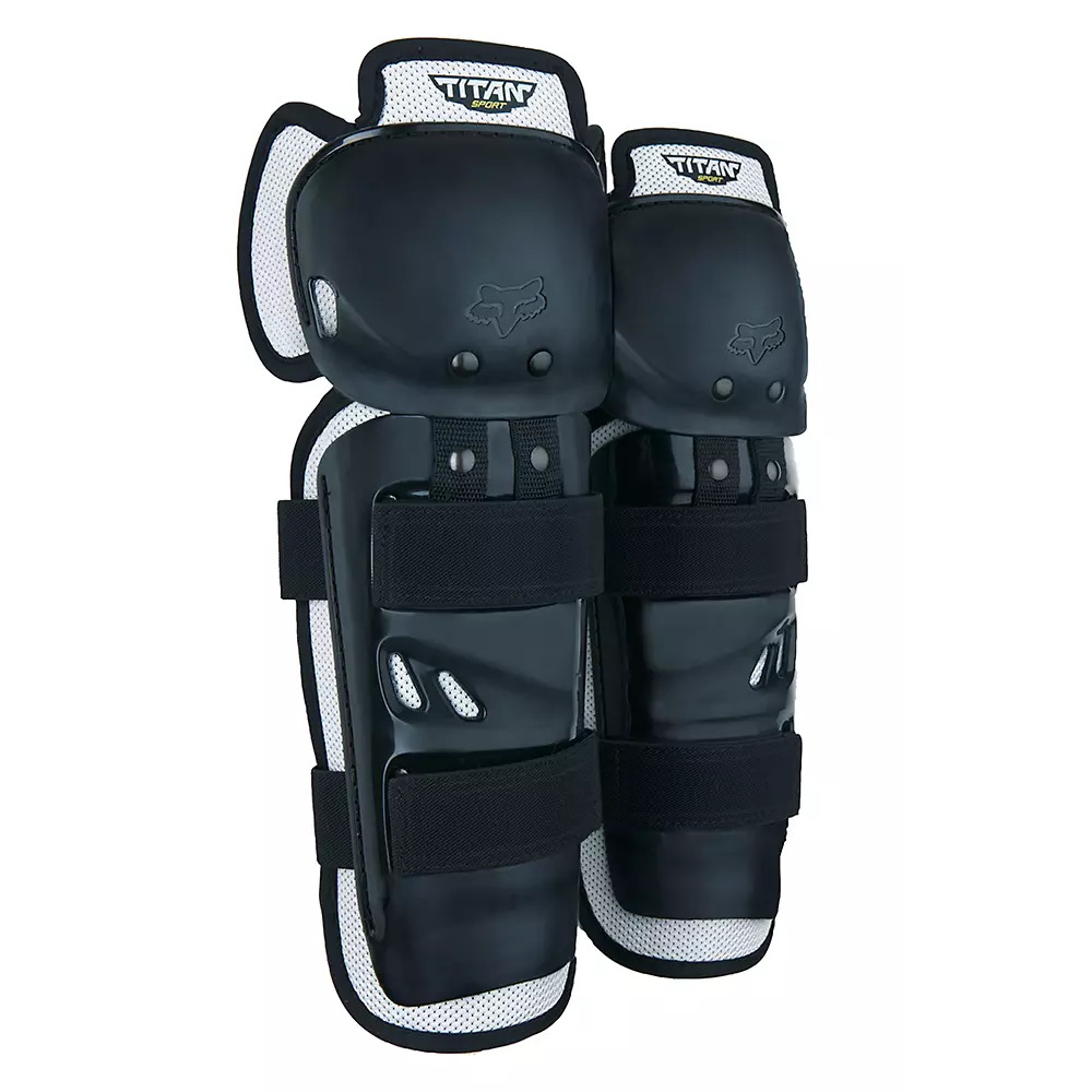 PROTÈGE-GENOUX/TIBIA TITAN SPORT FOX pour adultes