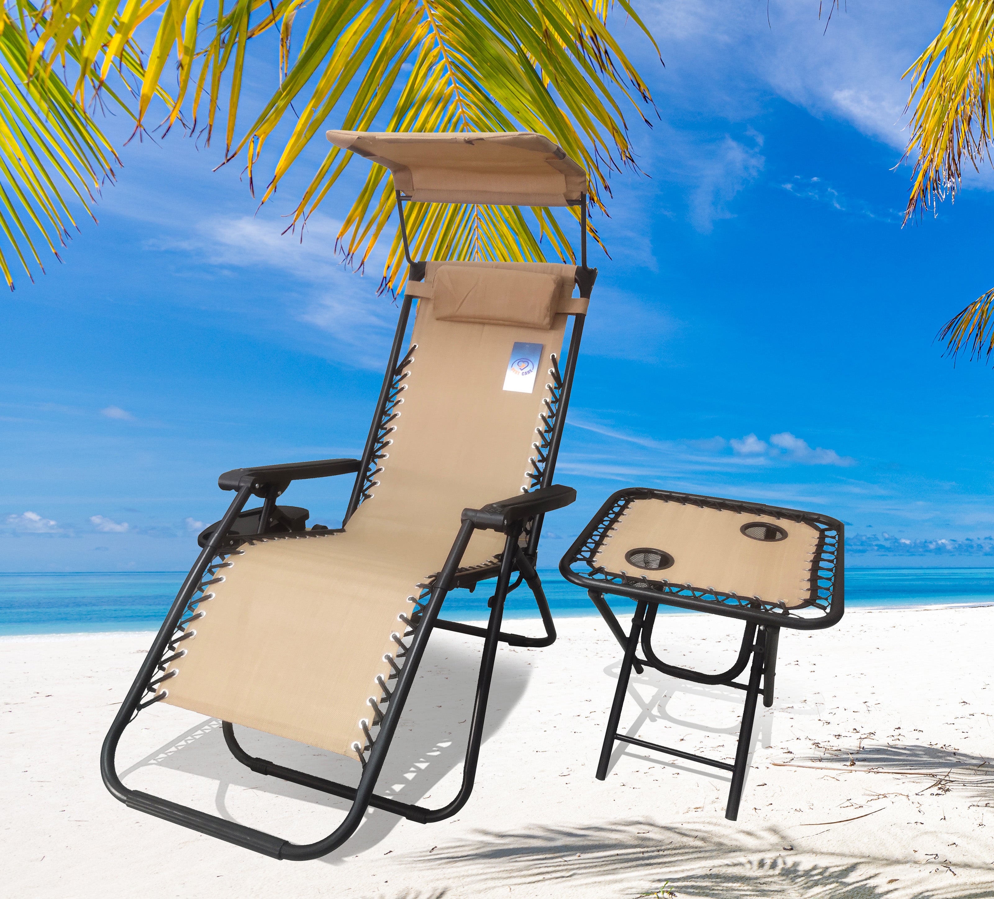 shaded lounge chairs