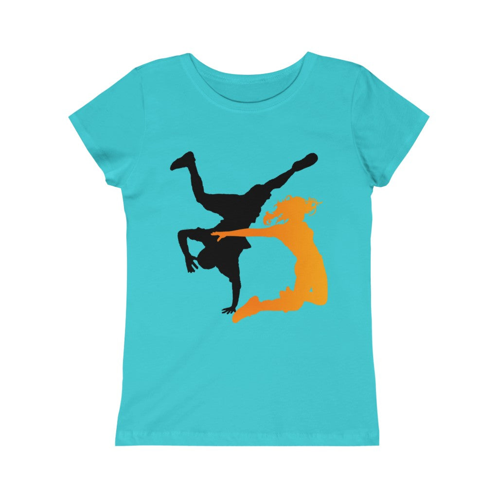 "Hip Hop Dancing" Girls Princess Tee
