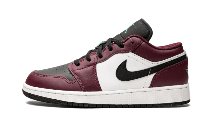 burgundy jordan 1 low