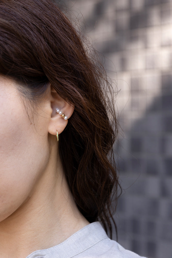 イヤーカフ BLUE TOPAZ/QUARTZ EAR CUFF-