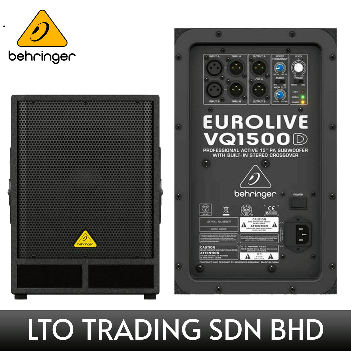 behringer eurolive vq1500d active subwoofer