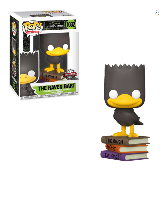 bart as raven funko