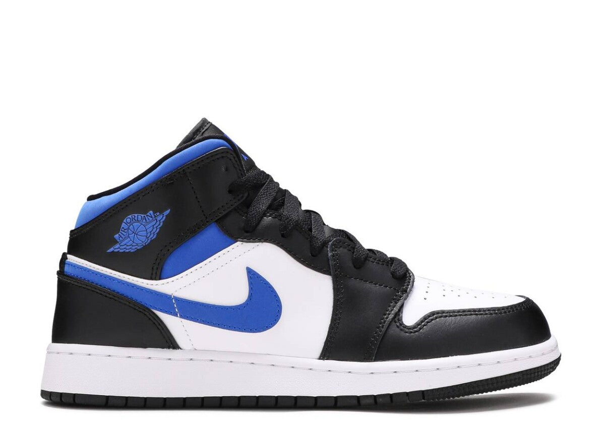 air jordan 1 mid black white royal