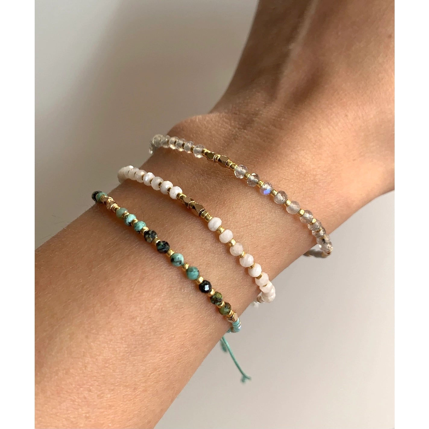 Healing Stone Stacking Bracelet | Turquoise
