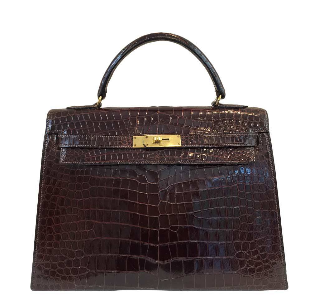 hermes vintage crocodile bag