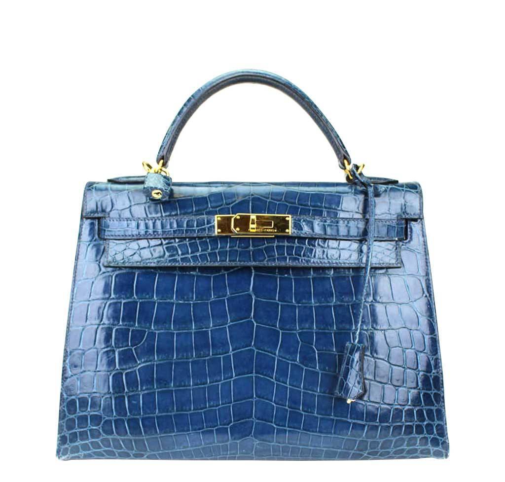 hermes kelly crocodile blue