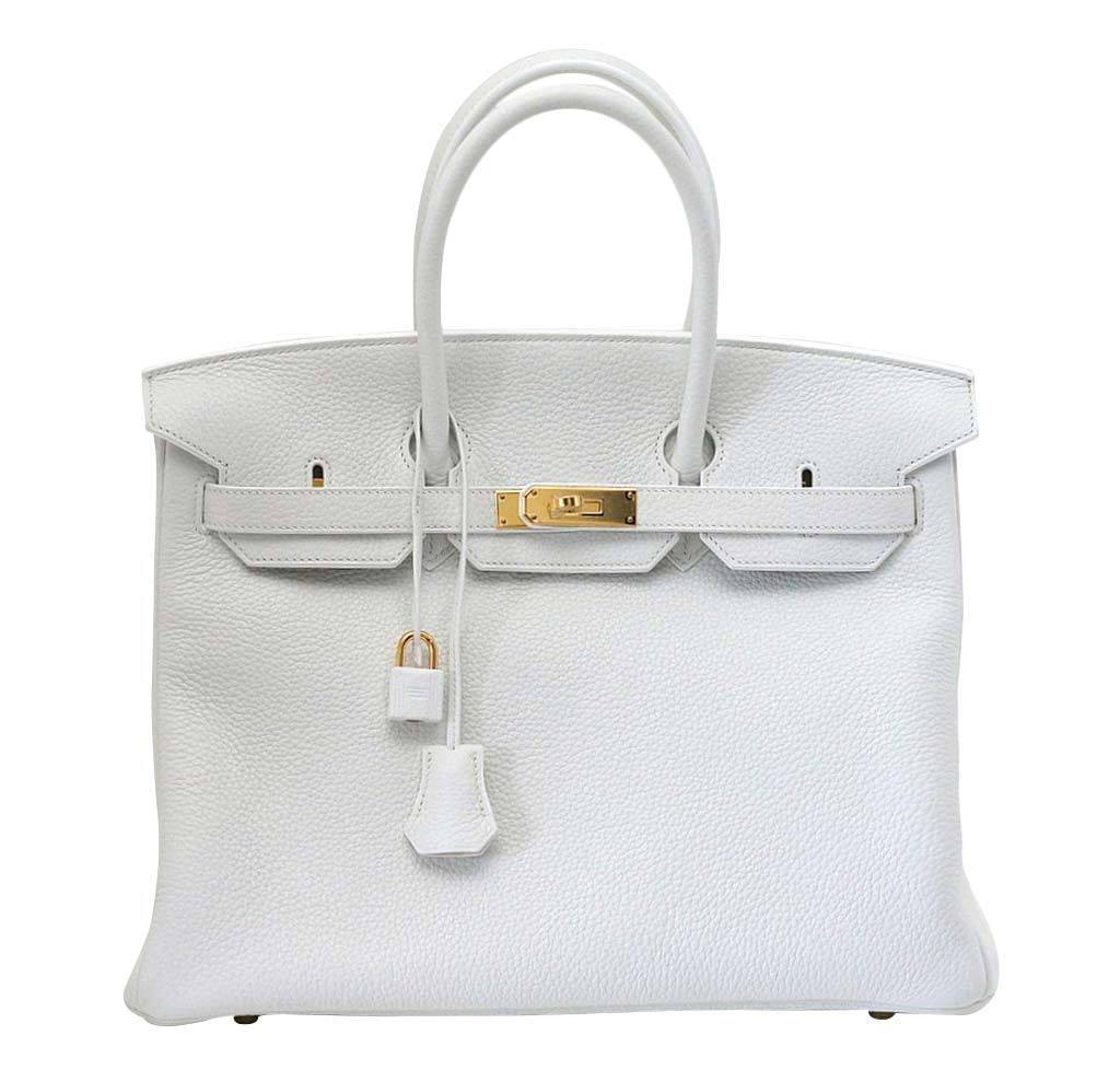 hermes white bag