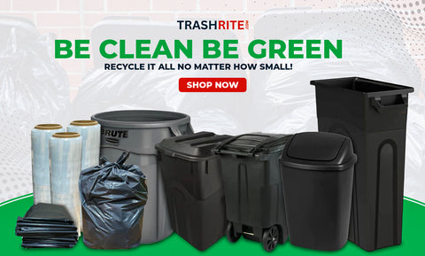 100PCS Trash Bag Garbage Bags Waste Basket Liners for Bathroom