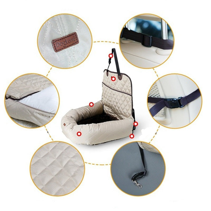 Hundebett schwarz für Auto - Modell 1