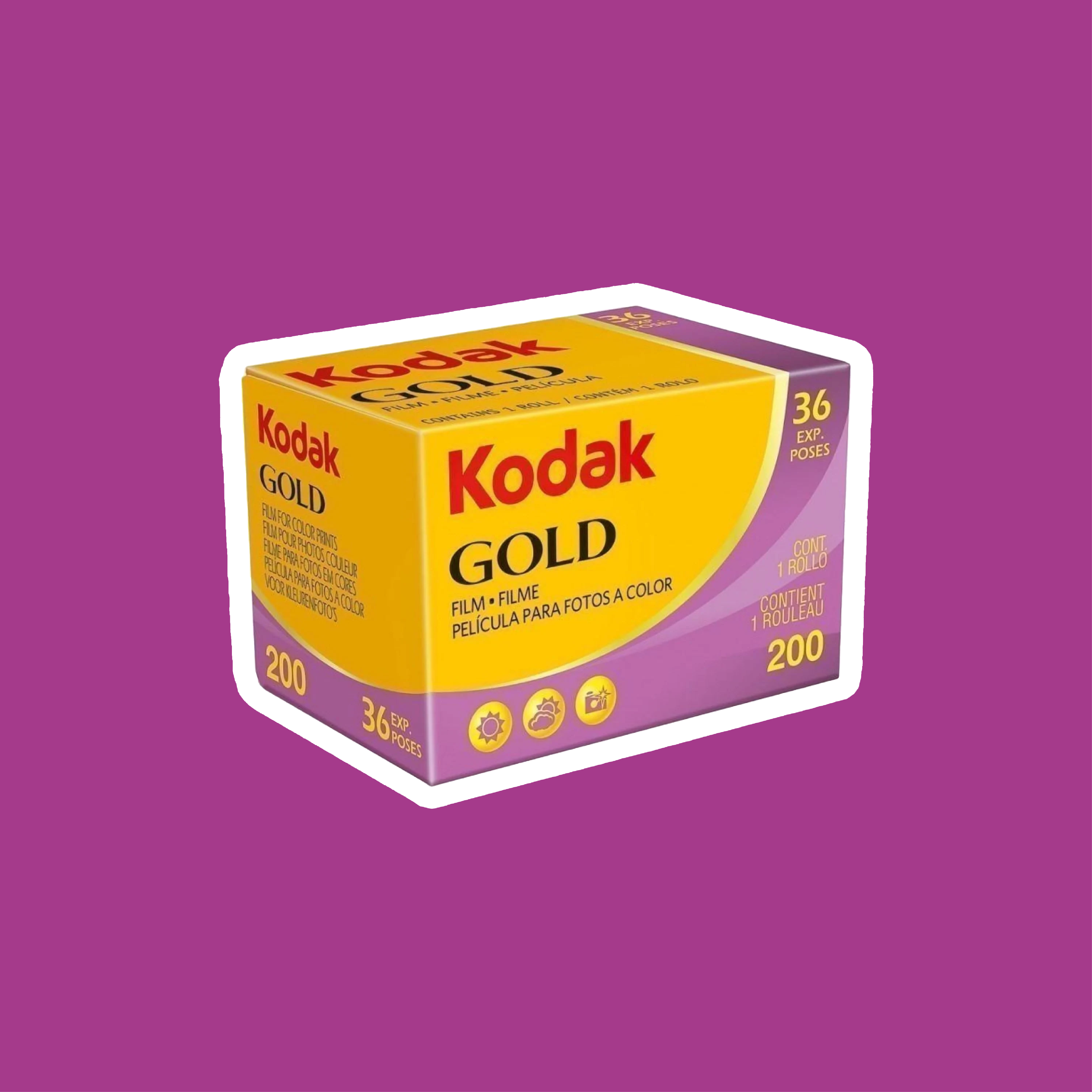 コダック Gold200- 36枚撮2本 35mmネガフィルム - フィルムカメラ
