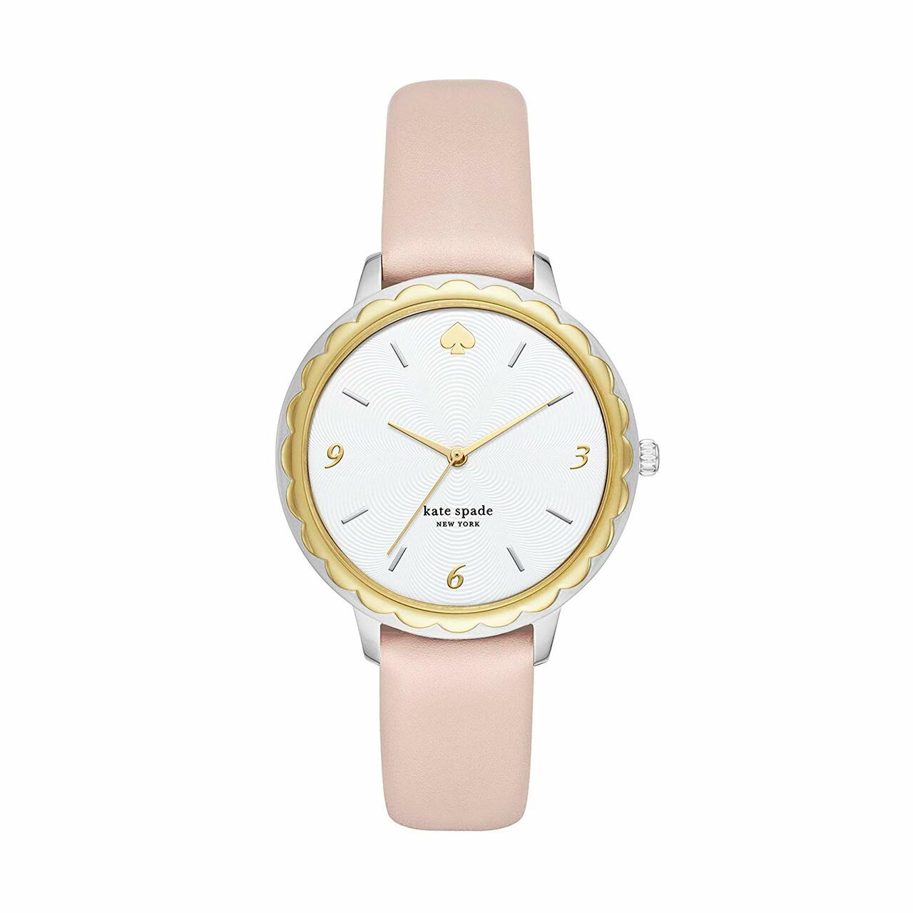 kate spade gold watch with pink spade