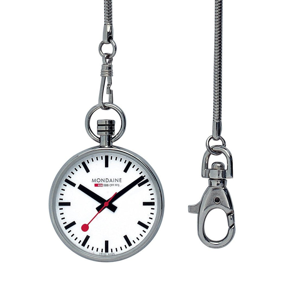 Mondaine White Dial Pocket Chain Watch A660.30316.11SBB – Watch