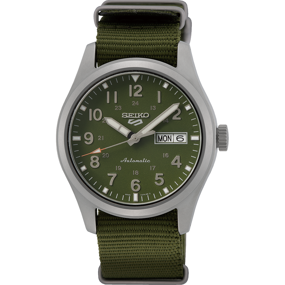 Seiko Military Green Dial Automatic Watch