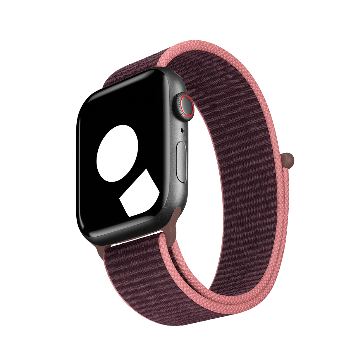 applewatch アップルウォッチ　ナイロン プラム42 44