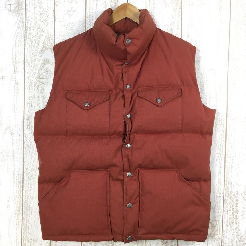 【MEN's M】 ノースフェイス 80s ダウン ベスト DOWN VEST 茶タグ ビンテージ 65/35 ベイヘッドクロス アメリカ製