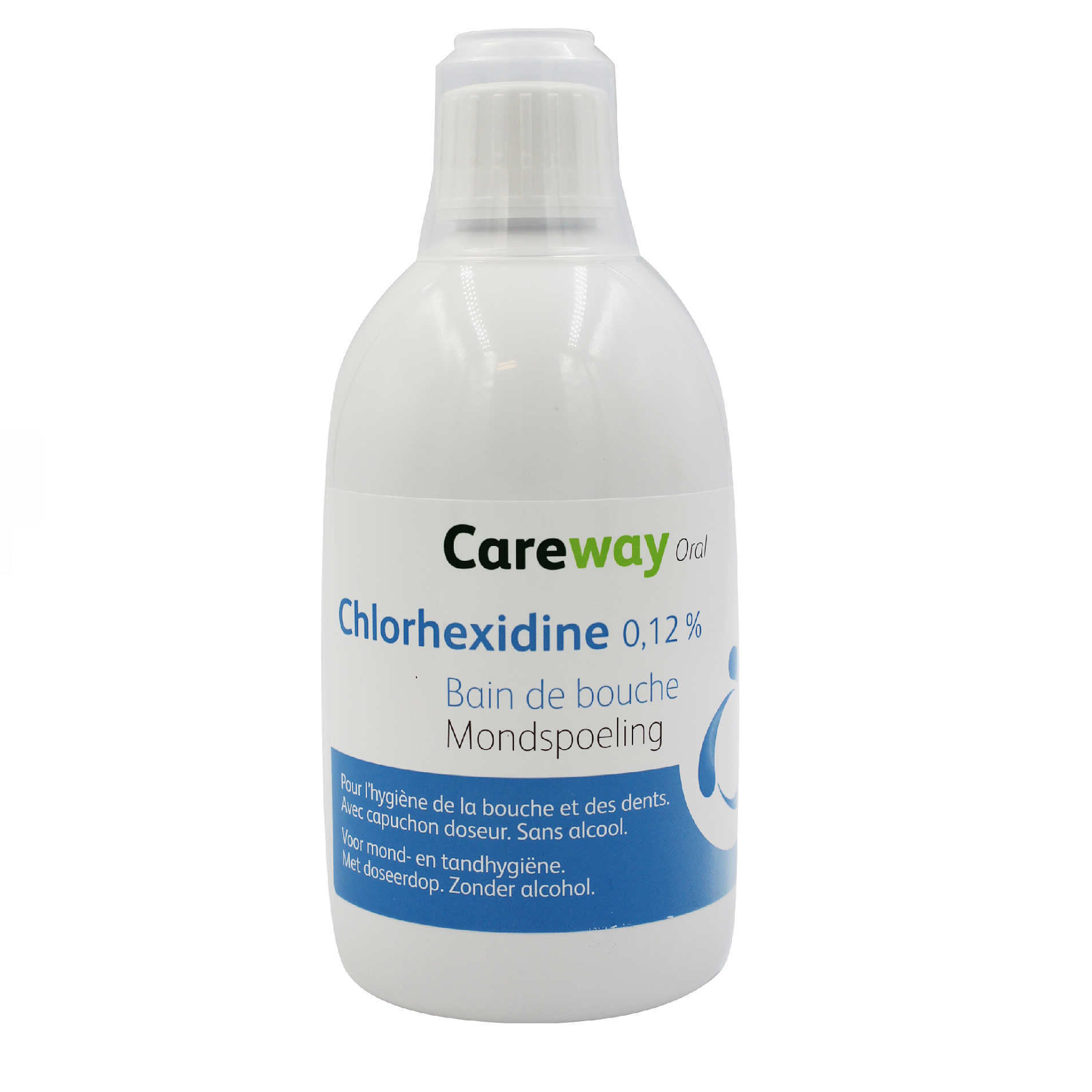 hoek filter Middellandse Zee Careway Oral Mondwater Chloorhexidine 0,12% 500ml | Lloydspharma Apotheek –  LloydsPharma