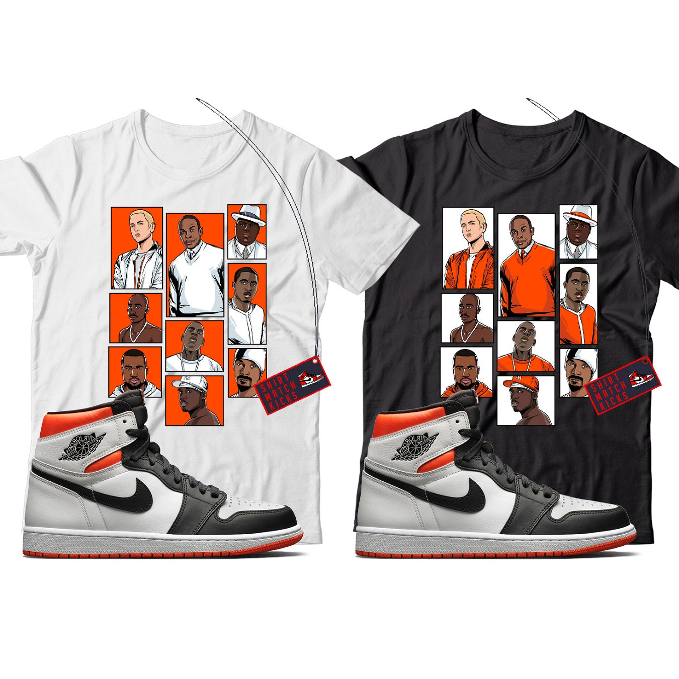 jordan electro orange shirt