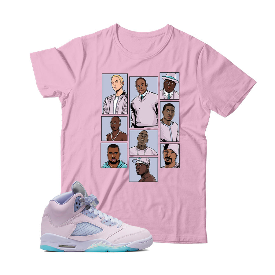 Rap T-Shirt Match Jordan 5 Easter 