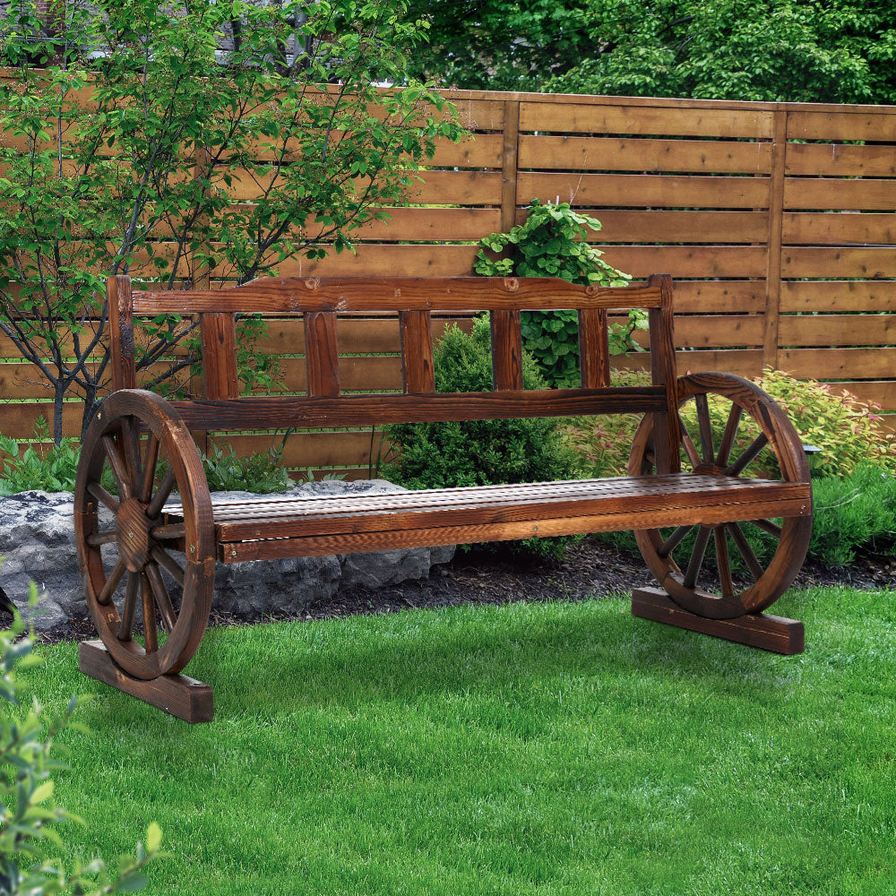 wagon garden bench