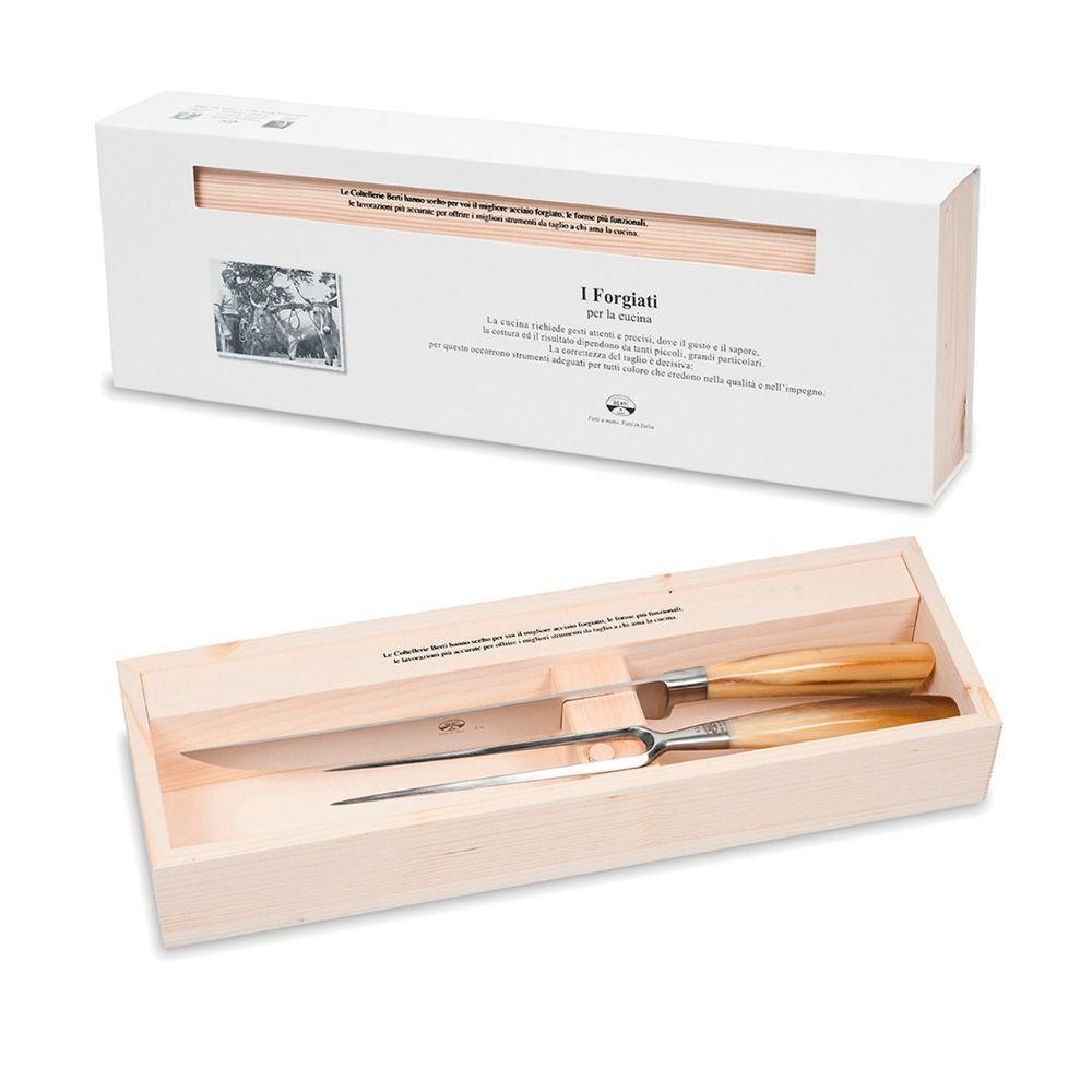 Coltellerie Berti Forgiati carving set 2745 whole cornotech