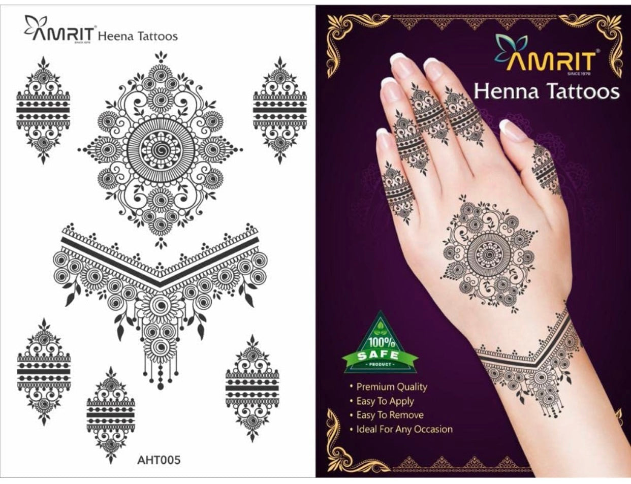 Instant Henna/ Mehendi Tattoo | Two Hands – RRFashionHouse