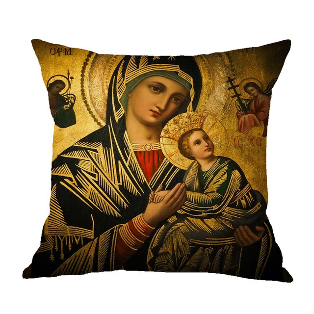 Intolerable mark Mastery Decorative Cotton Linen Pillow Case Orthodox Christian Icon – Punks and  Monks