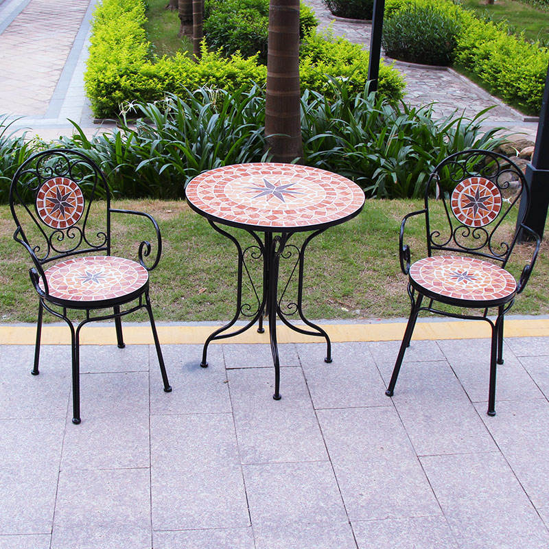 mosaic tile patio set