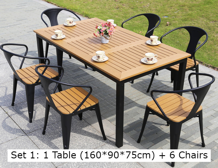 outdoor table and chairs set for 6