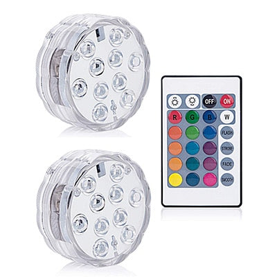 battery powered led pool light