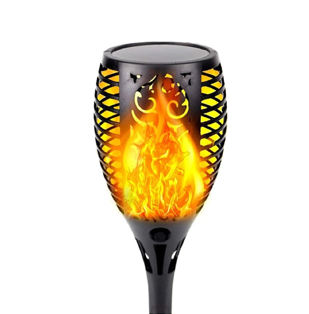 dancing flame solar garden torches