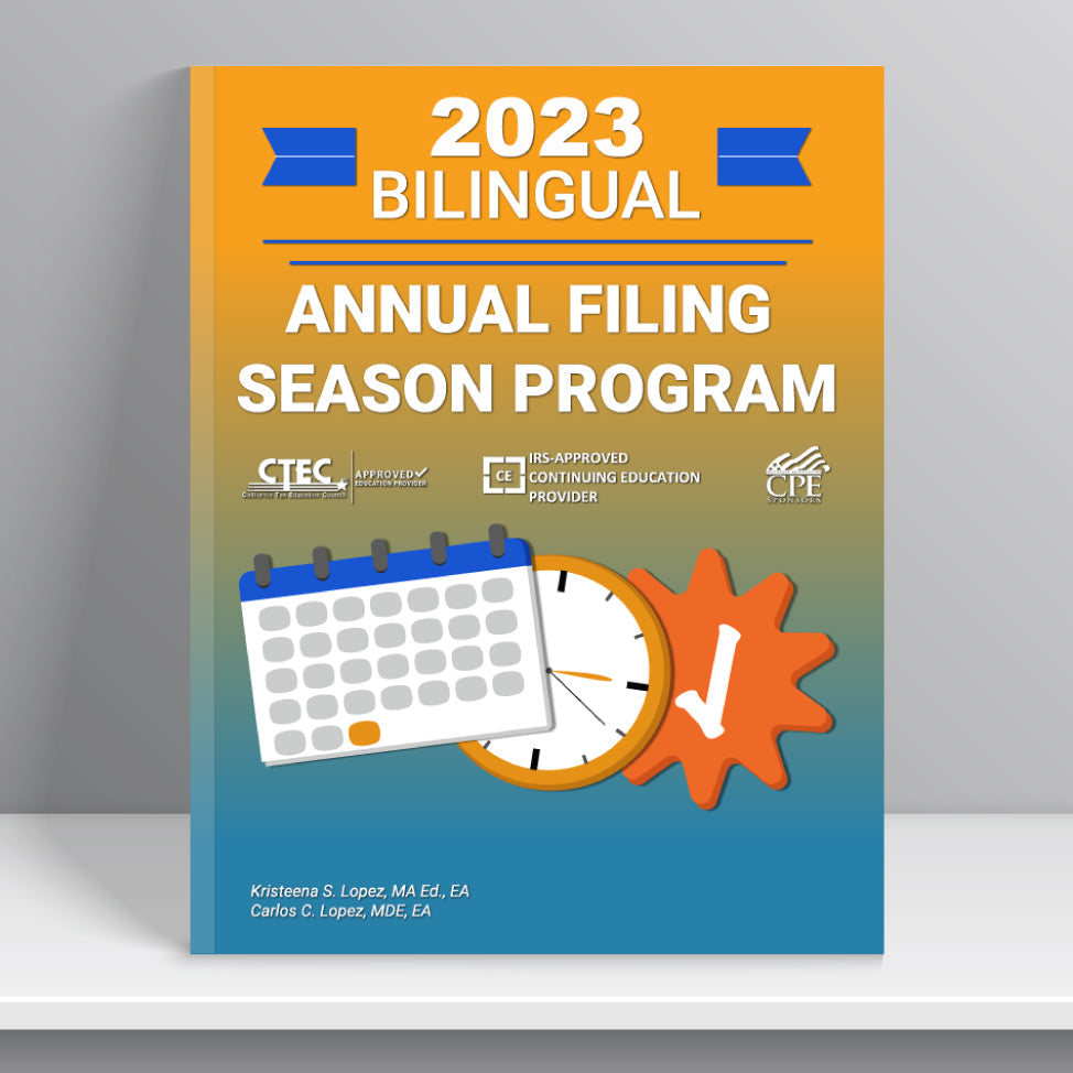 Bilingual Annual Filing Season Program Tax Ghost University