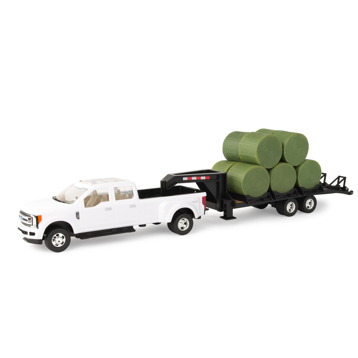 NEW John Deere Ford F-350 Dually Pickup w/Trailer & Bales 1/32 LP68114 Ages 3 