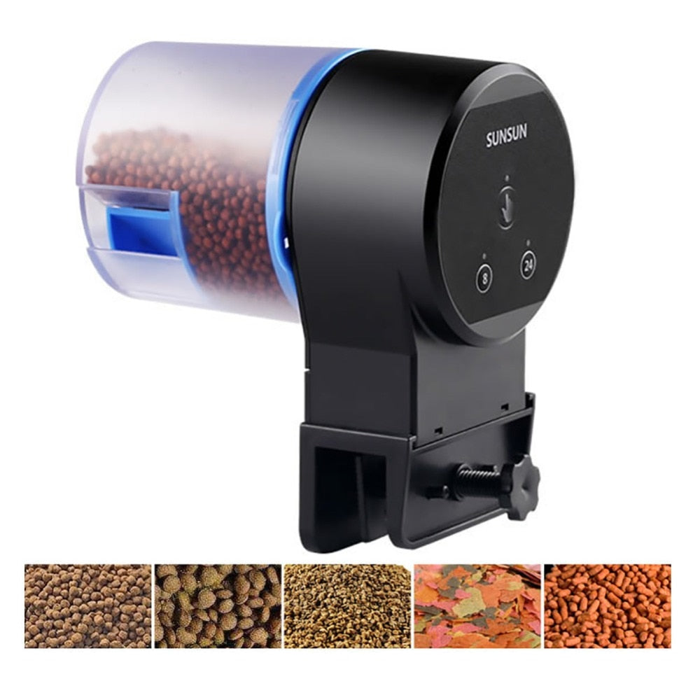 Automatic Feeder Aquarium Goldfish Smart Timing Auto Fish Feeder Timer Food Feeding 8/12/24 hours Timer Feeding