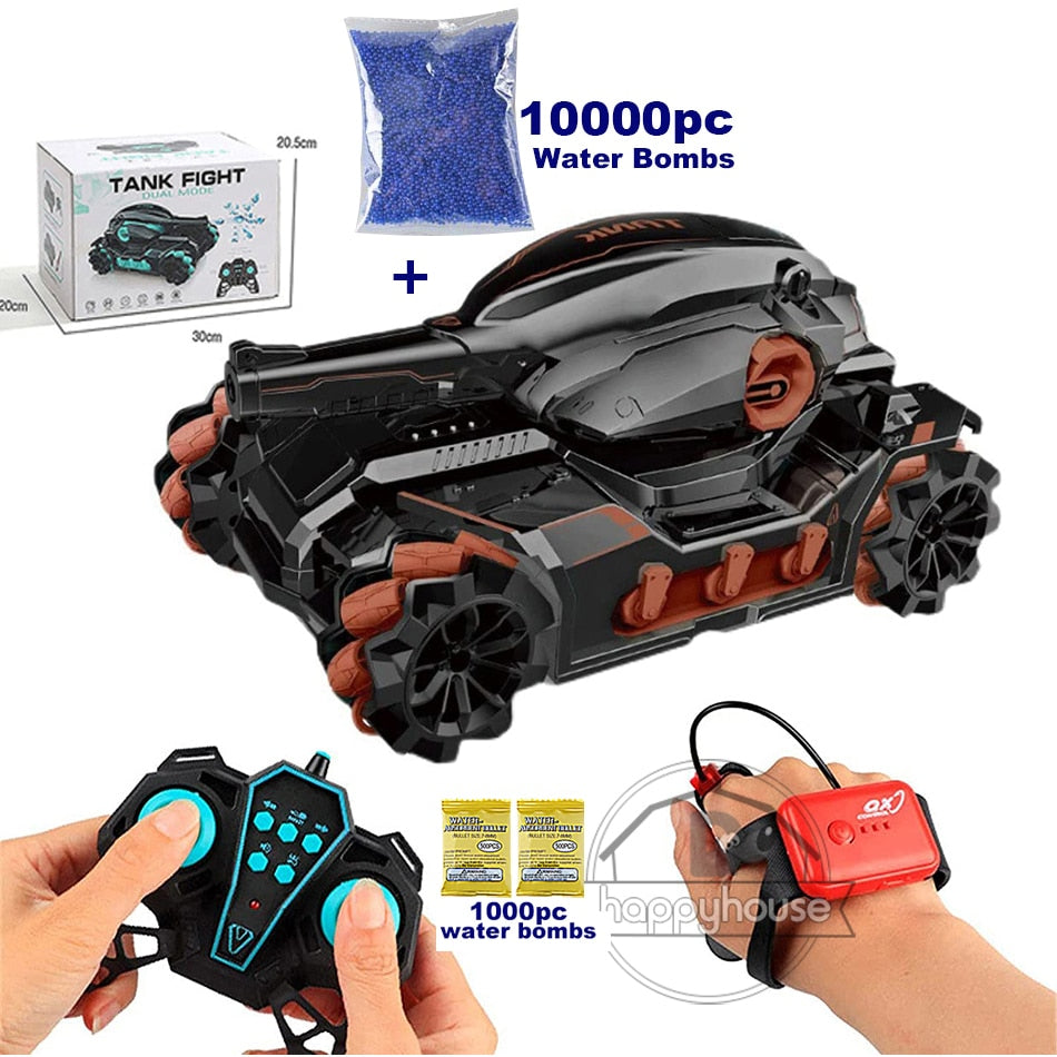 Remote Control Tank for Children Water Bomb Tank Toy Electric Gesture Remote Control Car RC Tank multiplayer RC Car for Boy Kids