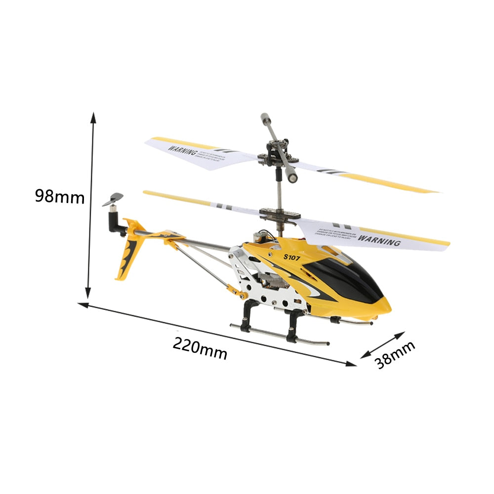 Syma S107G 3CH RC Helicopter Built-in Gyro Remote Control Helicopter Model Toys RTF Double-deck propeller With flashlight