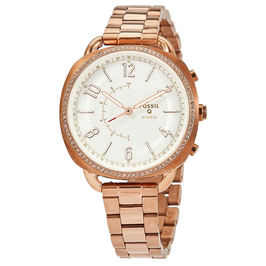 fossil gold diamond watch