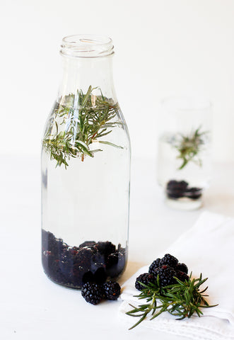 blackberry mint water