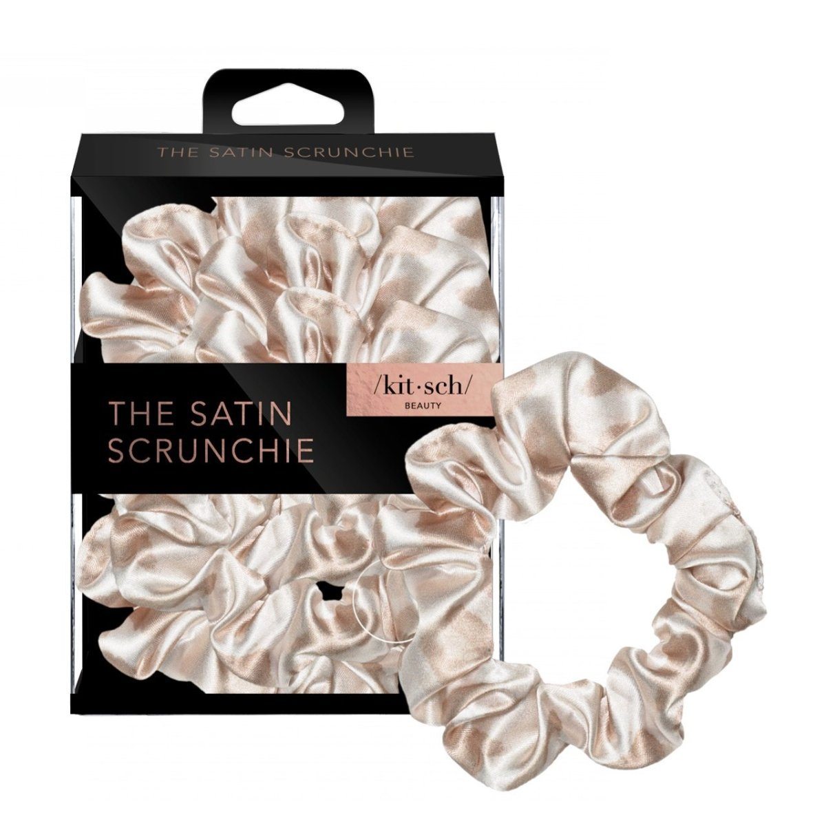 KITSCH Satin Sleep Scrunchies - Leopard