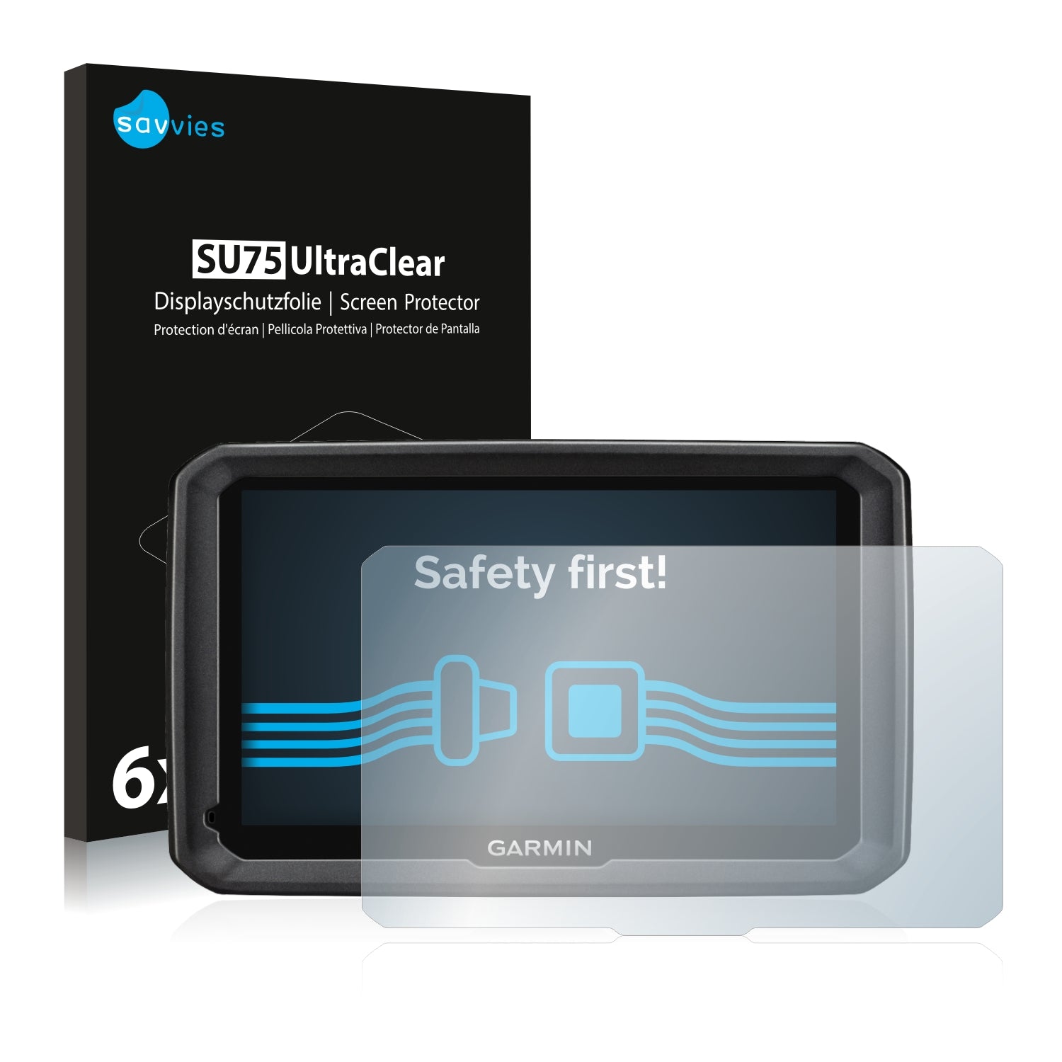 6x Savvies Screen Protector for Garmin dezl 770 LMT-D Ultra Clear 