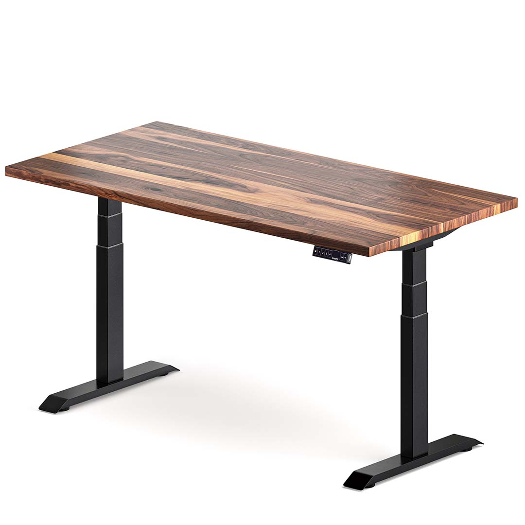 walnut adjustable desk