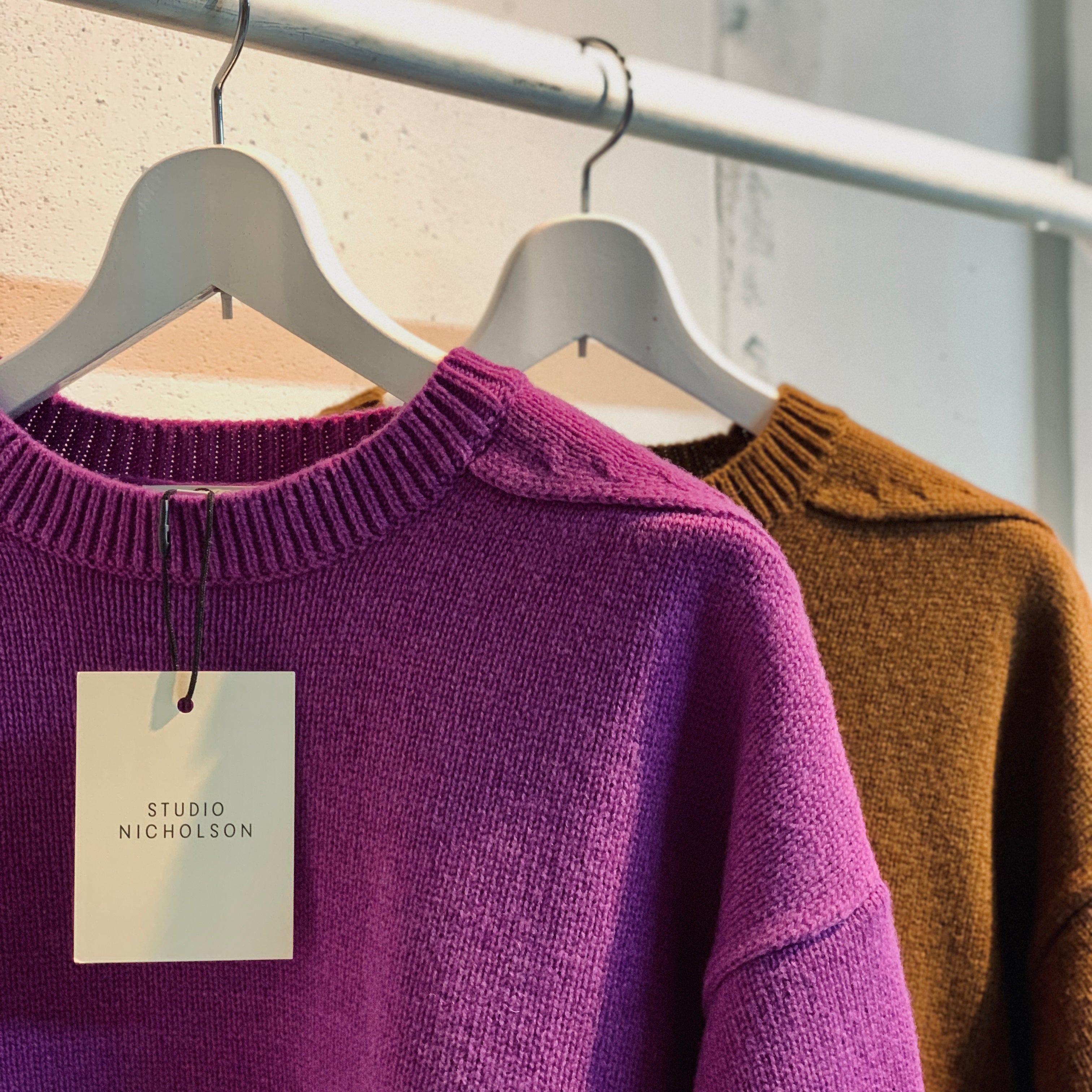 STUDIO NICHOLSON】 HEMYL ENGLISH LAMBSWOOL 5GG GUERNSEY JUMPER