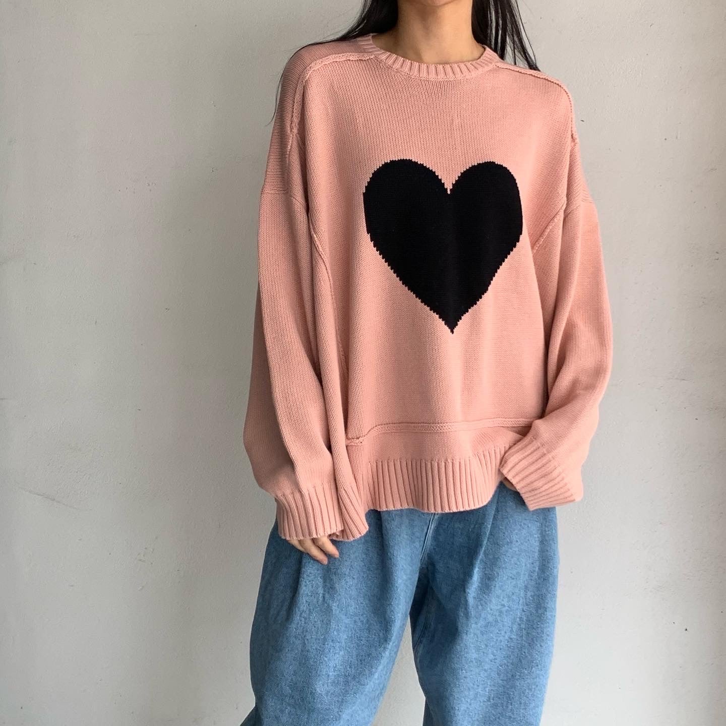 残りわずか】 DAIRIKU 23SS Pullover Knit ハート ニット