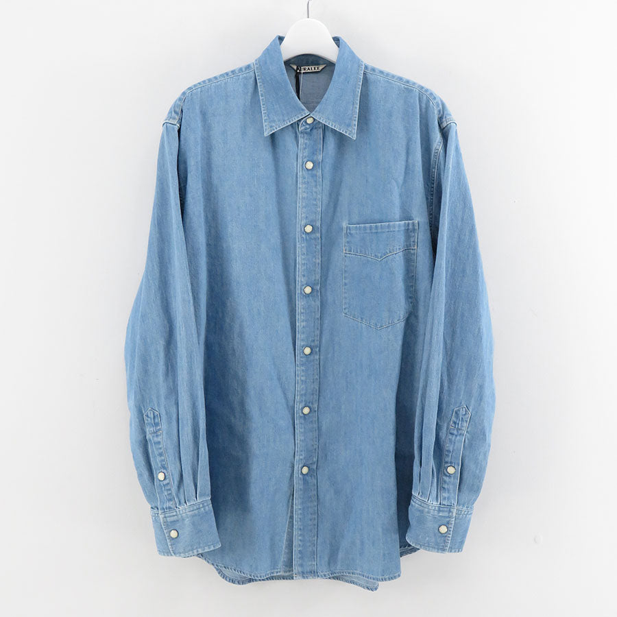 23ss 新品 SELVEDGE SUPER LIGHT DENIM SHIRT | patisserie-cle.com