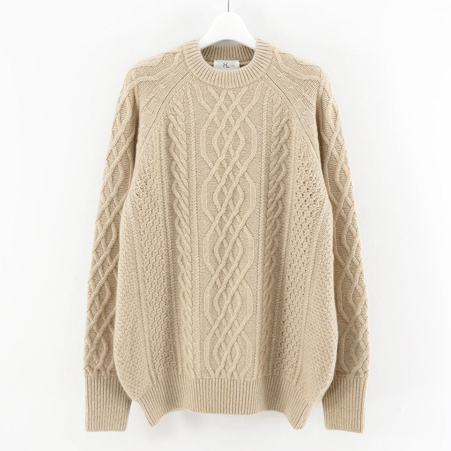 HERILL/ヘリル】, Golden Cash Cable Pullover 22-080-HL-8040-3