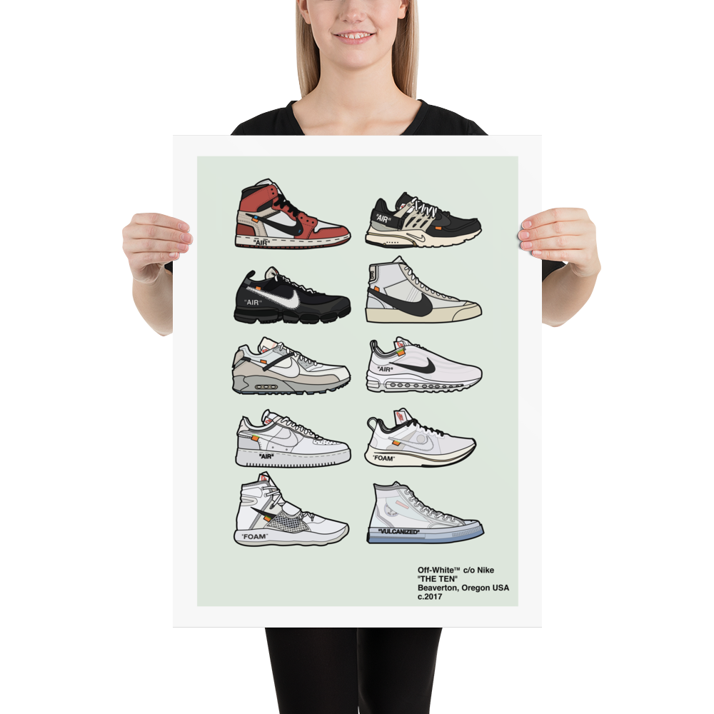 onderwerp in beroep gaan Betekenisvol Nike "The Ten" - Sneaker PosterPosters, Prints, & Visual Artwork – GPS  Vintage Design