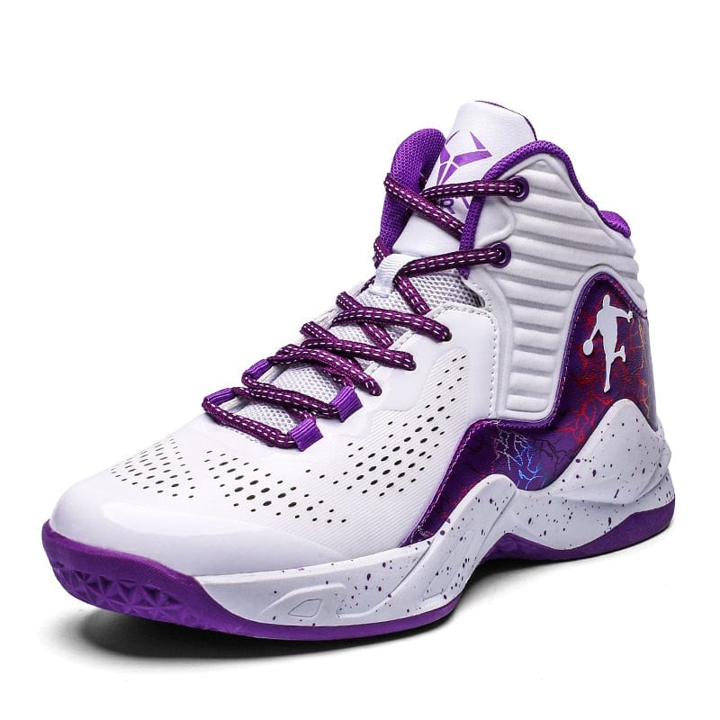 girls purple basketball shoes