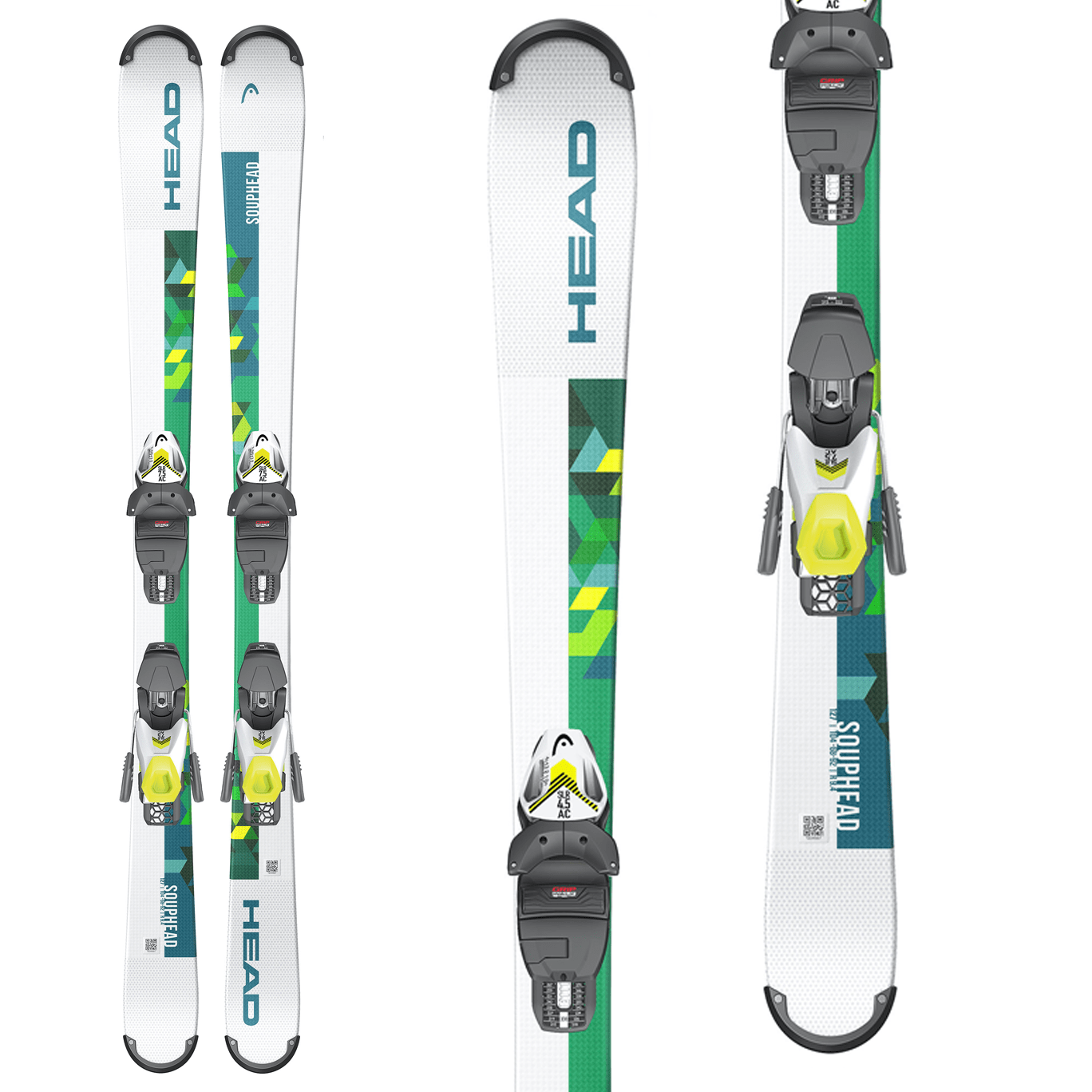 Head Souphead SLR Pro Junior Skis + SLR 7.5 GW AC Bindings 2021