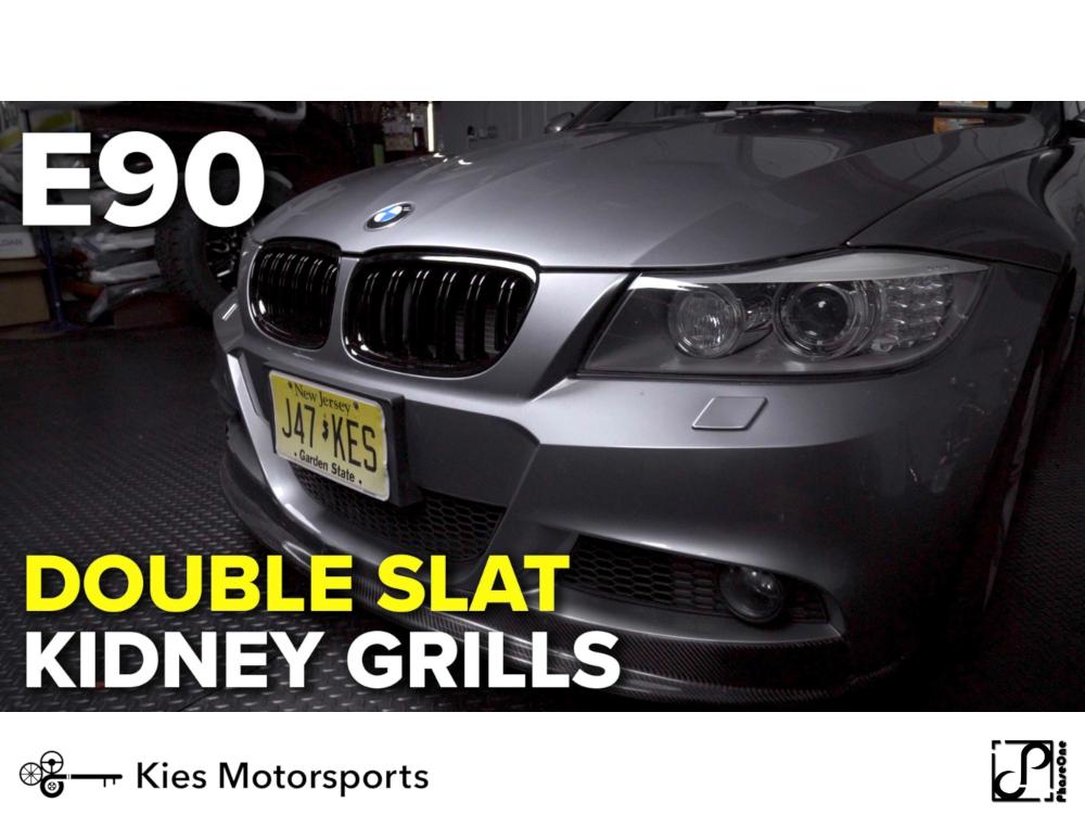 2009-2011 BMW 3 Series (E90) Double Slatted Kidney Grilles – Palenon